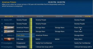 electronic program guide