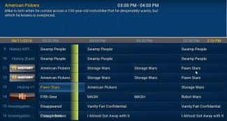 electronic program guide