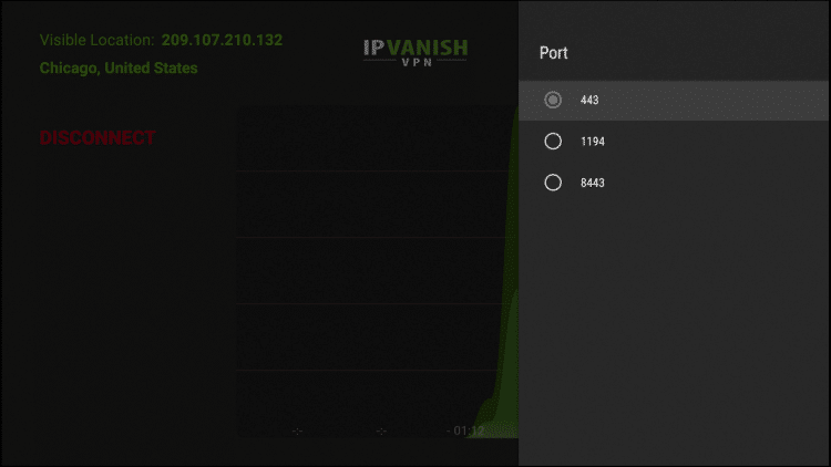 Port 443 is optimal since this is usually used for HTTPS traffic and may help get around various blocks. 