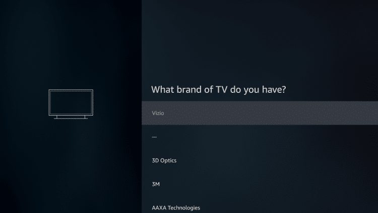how to set up firestick tv brand