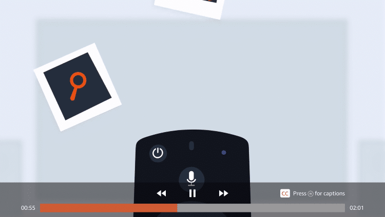 to skip video, click fast forward on remote
