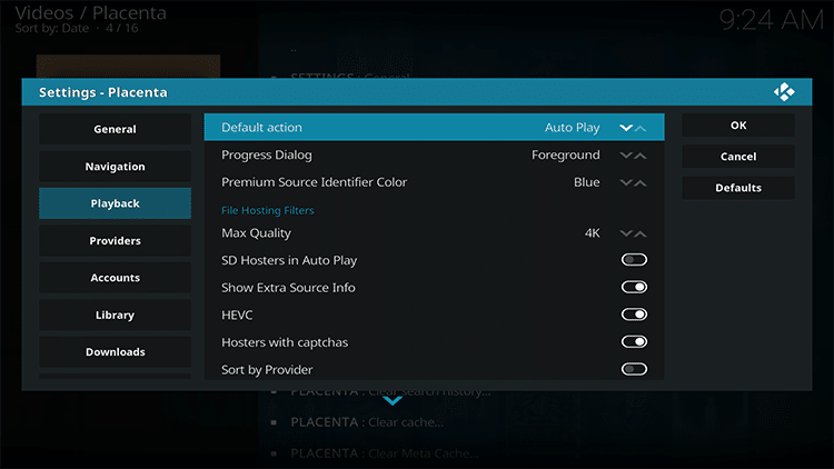 change default action to auto play