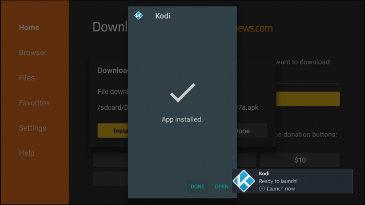 kodi installed on firestick