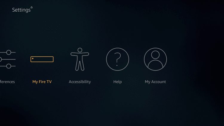 click my fire tv