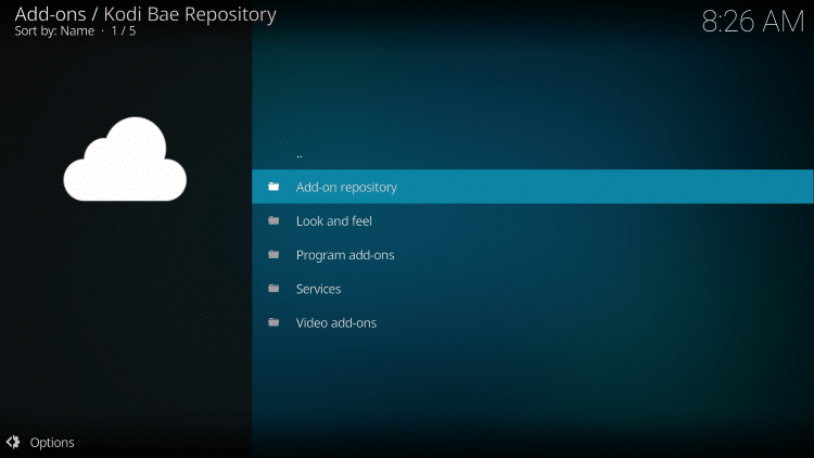 Click Add-on repository