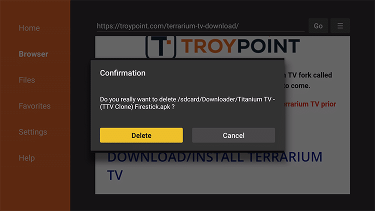 terrarium tv app on down again