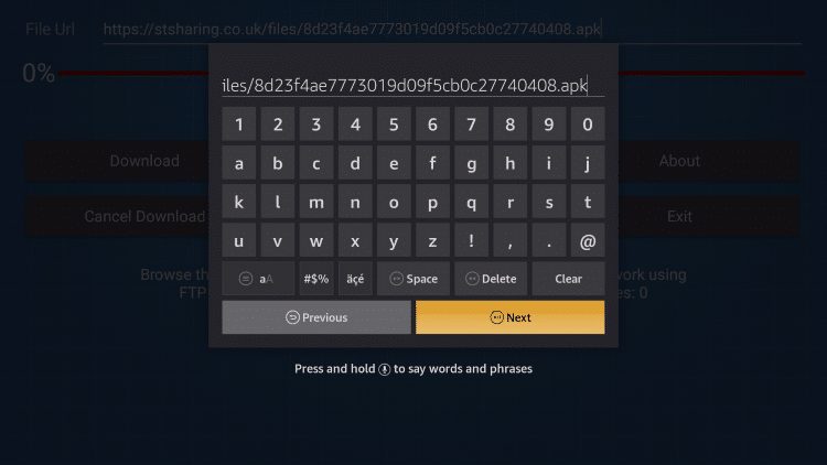 click next