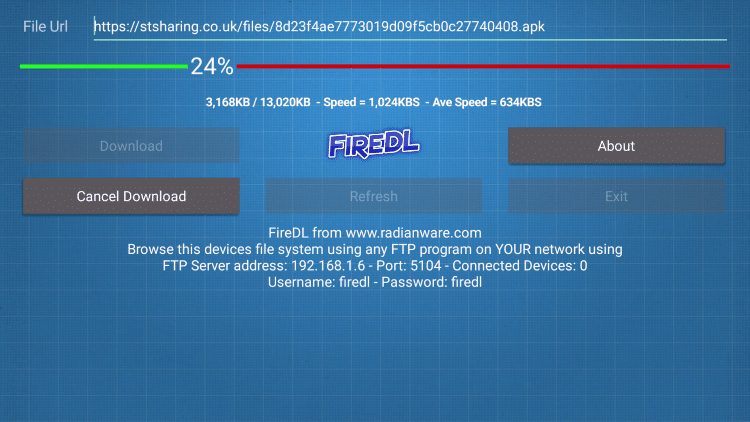 wait for the file download to finish