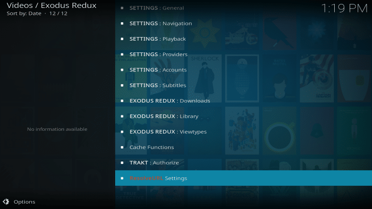 unoffical kodi addons exodus