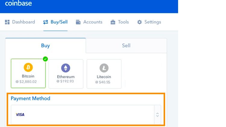 Step 3 - How to Buy Bitcoin on Coinbase (Desktop User)