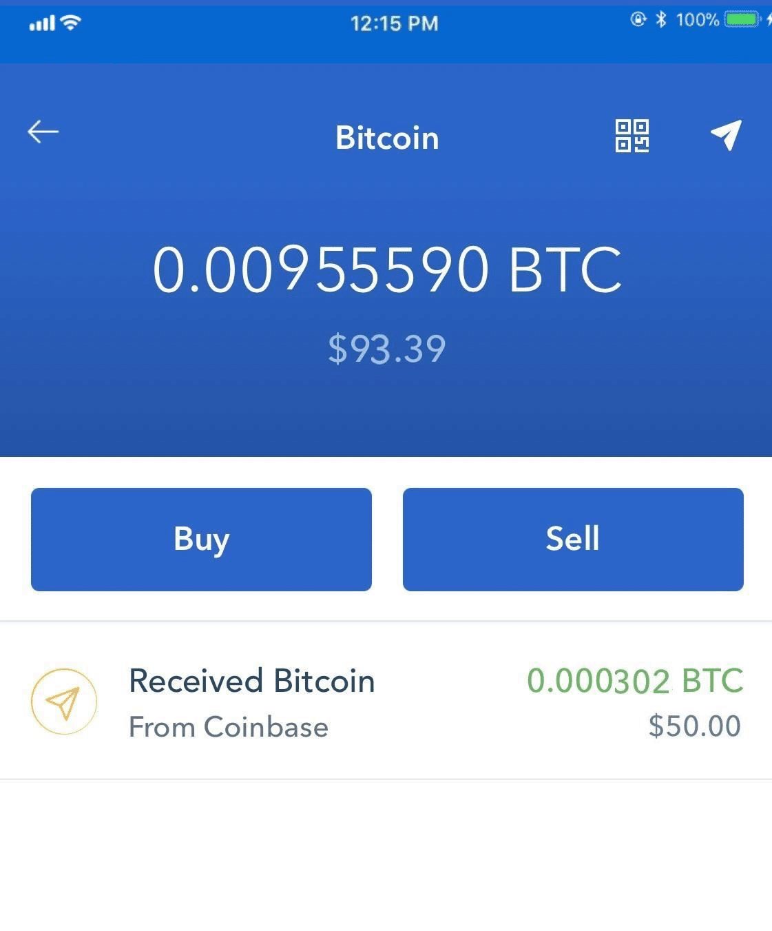 Step 3 - How to Sell Bitcoin on Coinbase (Mobile User (iOS and Android))