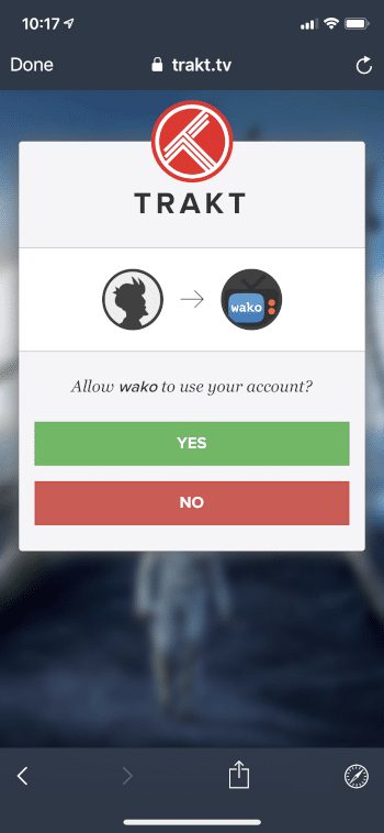 click yes