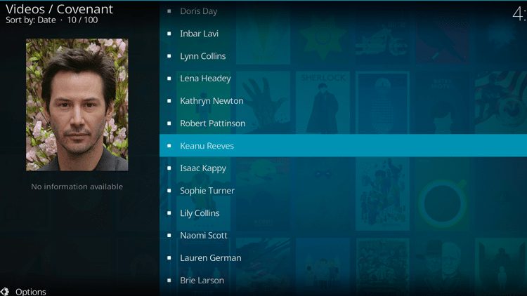 Kodi - Organize files and content Actors