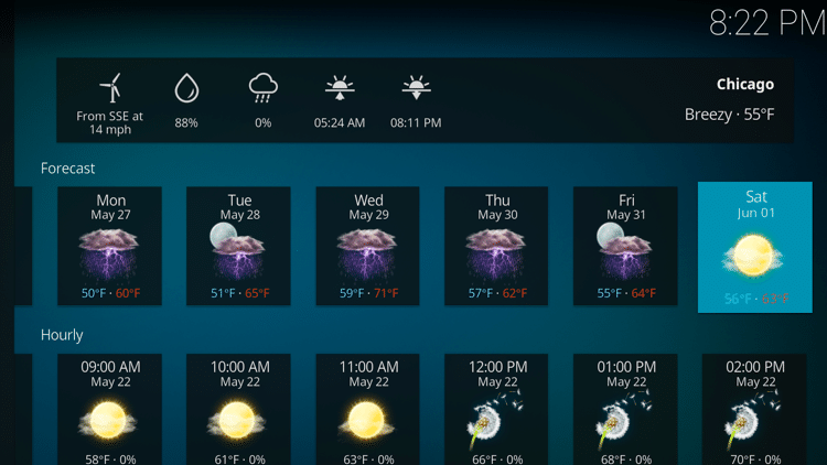 Kodi - Weather