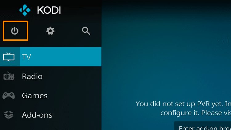 Step 1 - How To Fix Kodi No Sound Error - Restart Kodi How To Fix Kodi No Sound Error - Using the Exit command