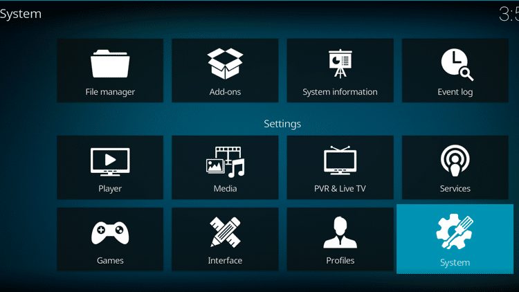 Step 2- How To Fix Kodi No Sound Error - Configure Kodi audio settings