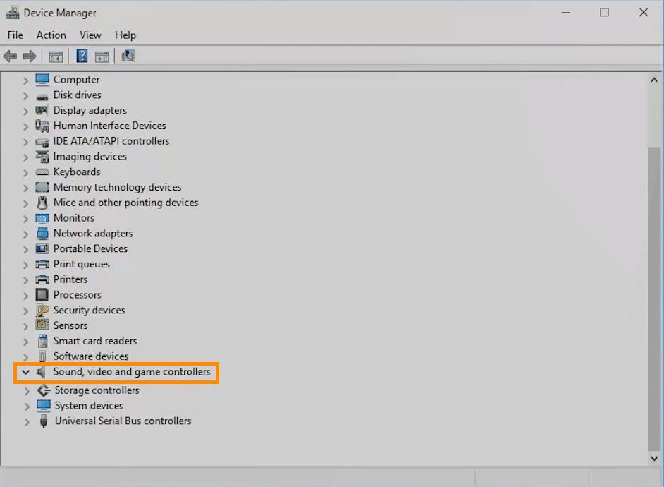 Step 2 - How To Fix Kodi No Sound Error - Update the audio driver for Windows