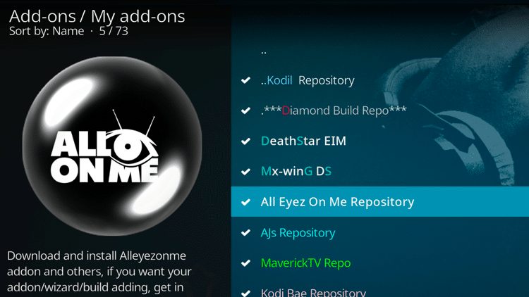 Step 3 - How To Fix Kodi No Sound Error - Check and update the add-on