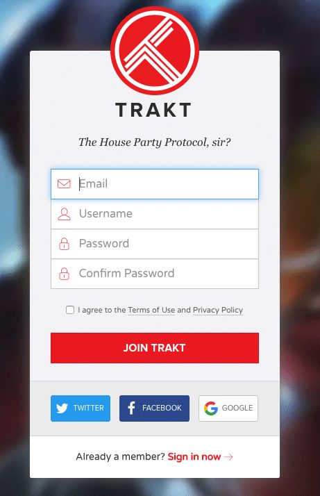 Step 3 - How to Sign Up for Trakt