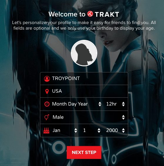 Step 6 - How to Sign Up for Trakt