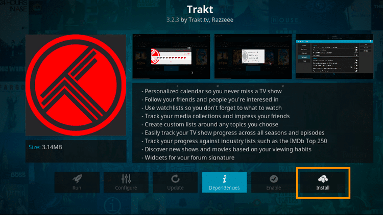 Step 7 - How to Sync Your Trakt Account on All Your Devices