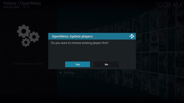 click yes