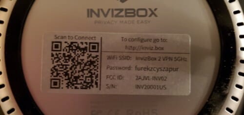 InvizBox 2 Password