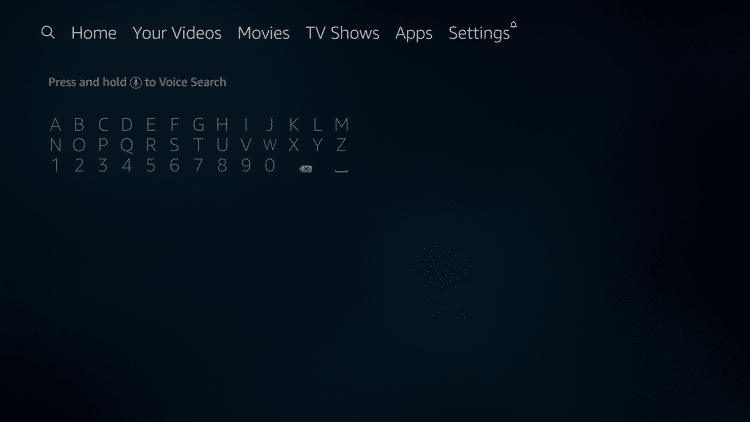 hover over search icon