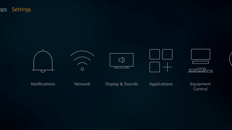 Step 1 - Firestick Fire TV Block app notifications