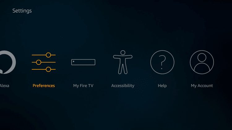 Click Preferences.