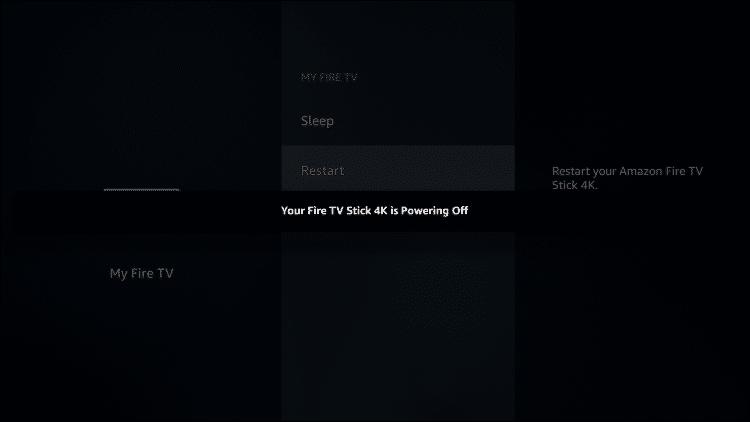 fire tv powering off