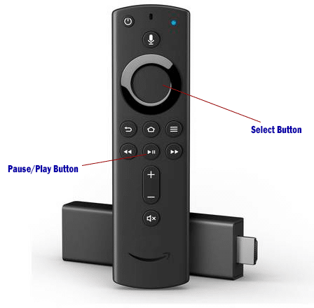 restart firestick with remote