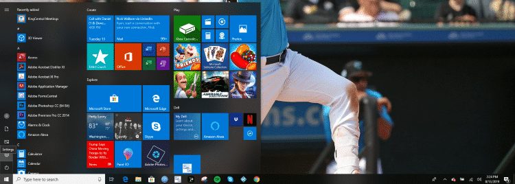 click the windows icon then click settings
