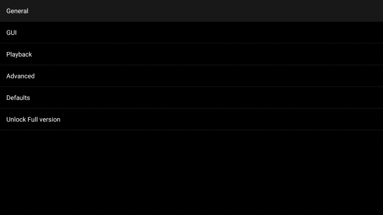 Click General, Install Perfect Player IPTV on Firestick/Android TV