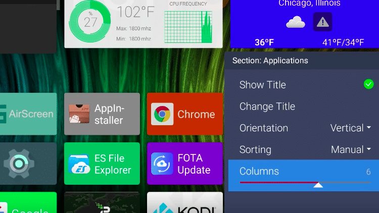 Step 2 - How to Add More Widgets on ATV Launcher