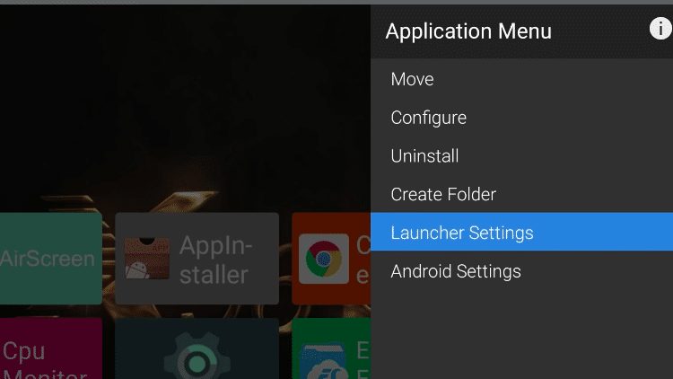 Step 2 - How to Add Widgets on the ATV Launcher