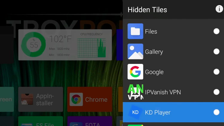 Step 4b - How to Add More Widgets on ATV Launcher