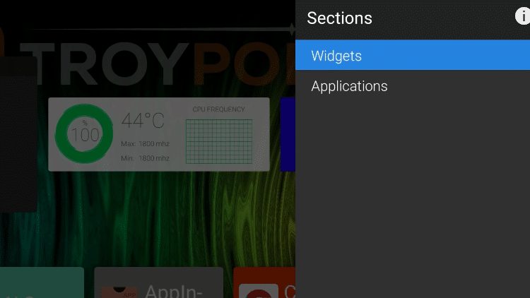 Step 8c - How to Adjust Widget Sizes on ATV Launcher