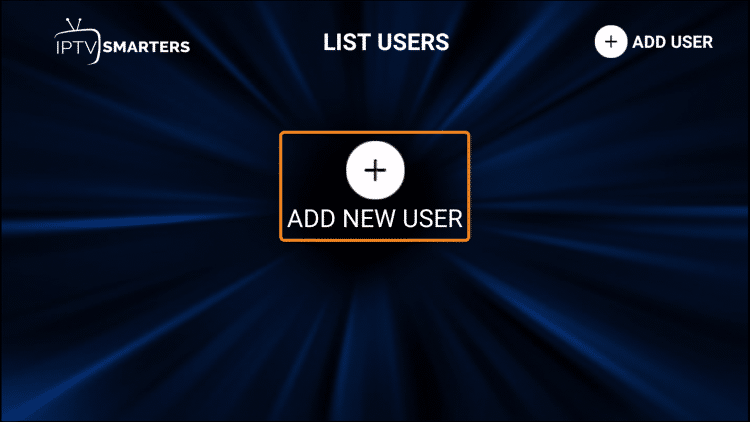 click add new user