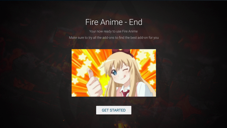Step 2 - Fire Anime Navigation