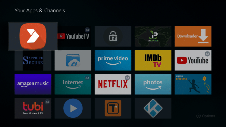 Aptoide TV is now placed in the front of Your Apps & Channels.