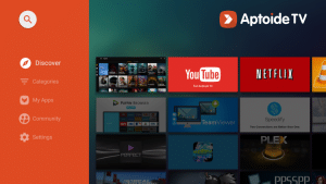 aptoide tv interface