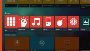 aptoide tv apk interface