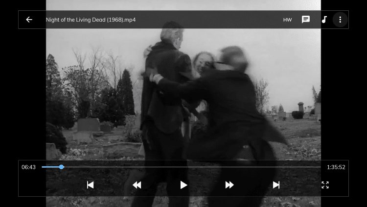 Once you return to your Movie or TV Show, click the options icon again within mx player (3 vertical dots) in the upper right.