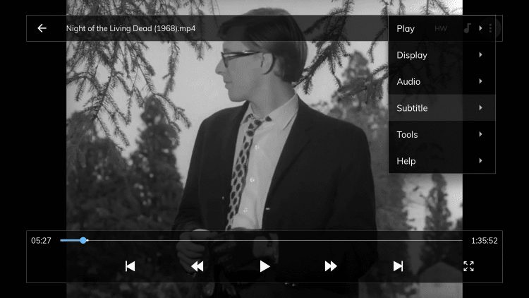 once in mx player scroll down and select Subtitle.