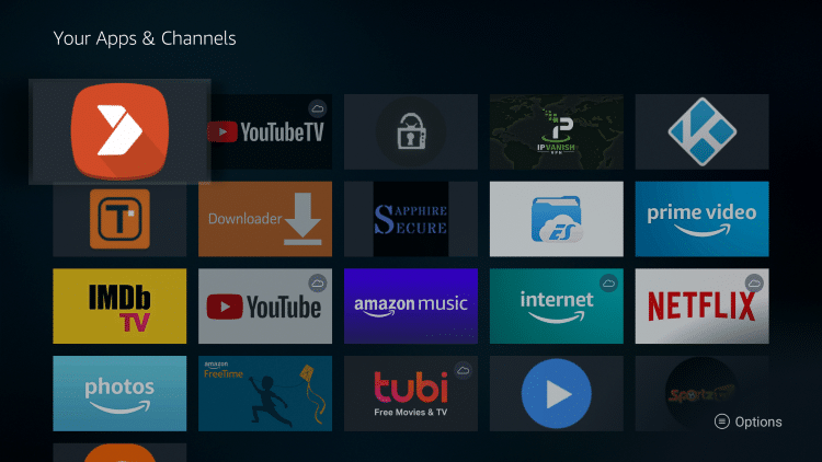 Aptoide TV is now moved to the front of Your Apps & Channels.
