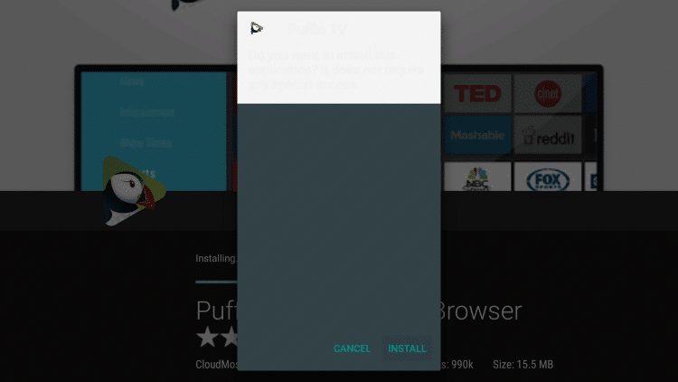Click Install again.