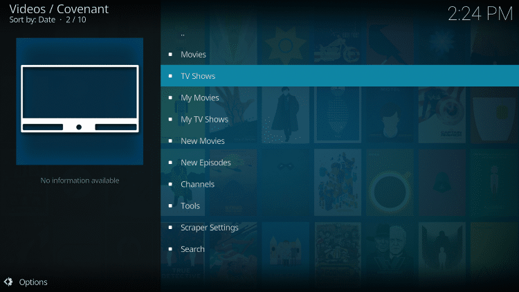 the covenant kodi addon is one of troypoint's best kodi addons