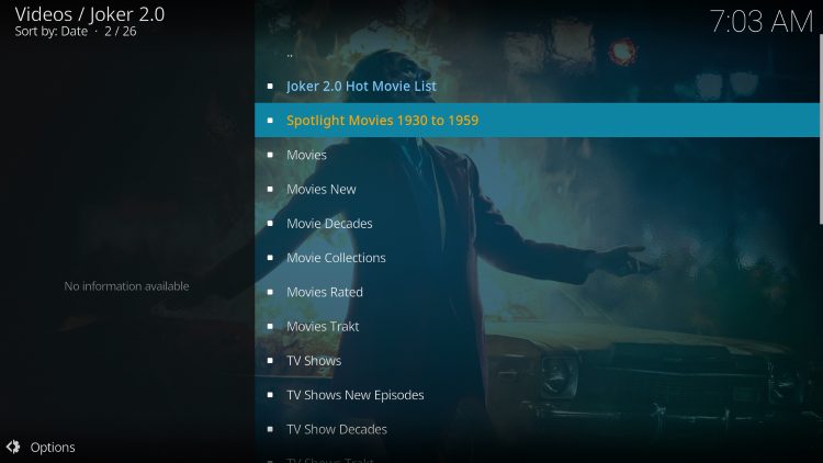 we have included Joker 2.0 in the TROYPOINT’s Best Kodi Add-ons List.
