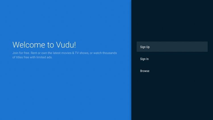 That's it! The Vudu app is now successfully installed on your Fire TV device.
